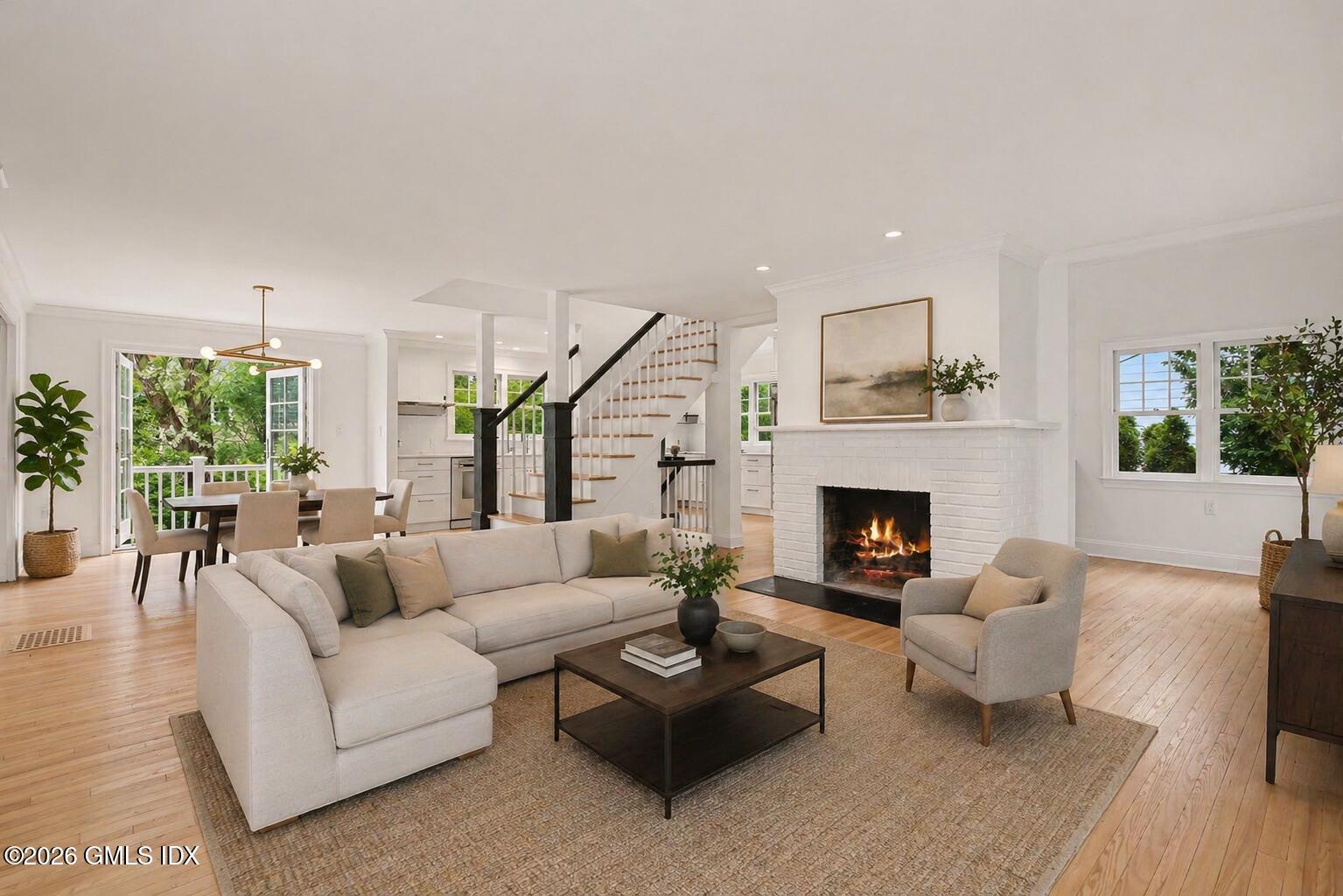 9 Valleywood Road Cos Cob, CT 06807 - Photo 4 of 27 Living Room Rendering
