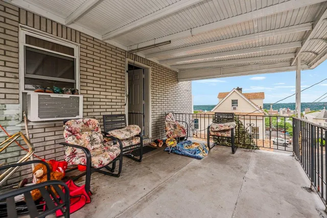 a outdoor space with furniture