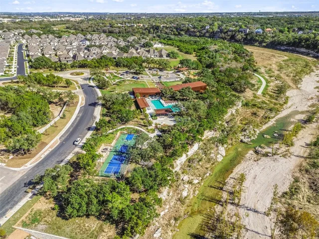 view of a city with an ocean