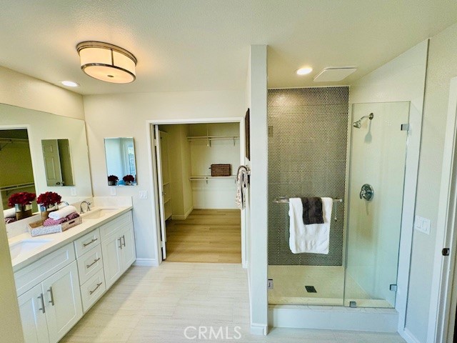 194 Amberwood Drive Walnut, CA 91789 - Photo 32 of 63 a bathroom with a sink a toilet and mirror