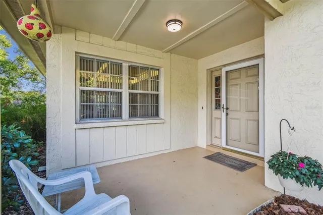 a front view of a house with entryway