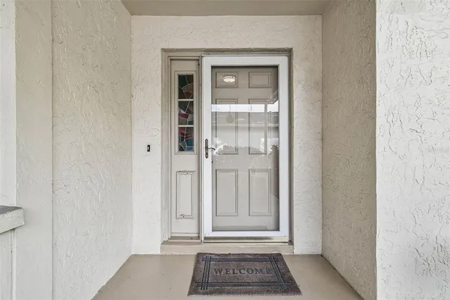 a view of front door
