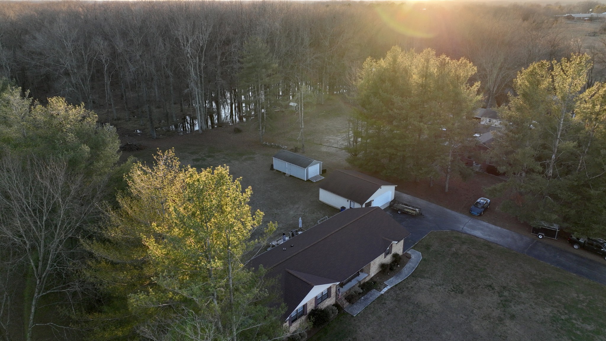 510 Brandon Road Manchester, TN 37355 - Photo 13 of 50 an aerial view of a house with a yard
