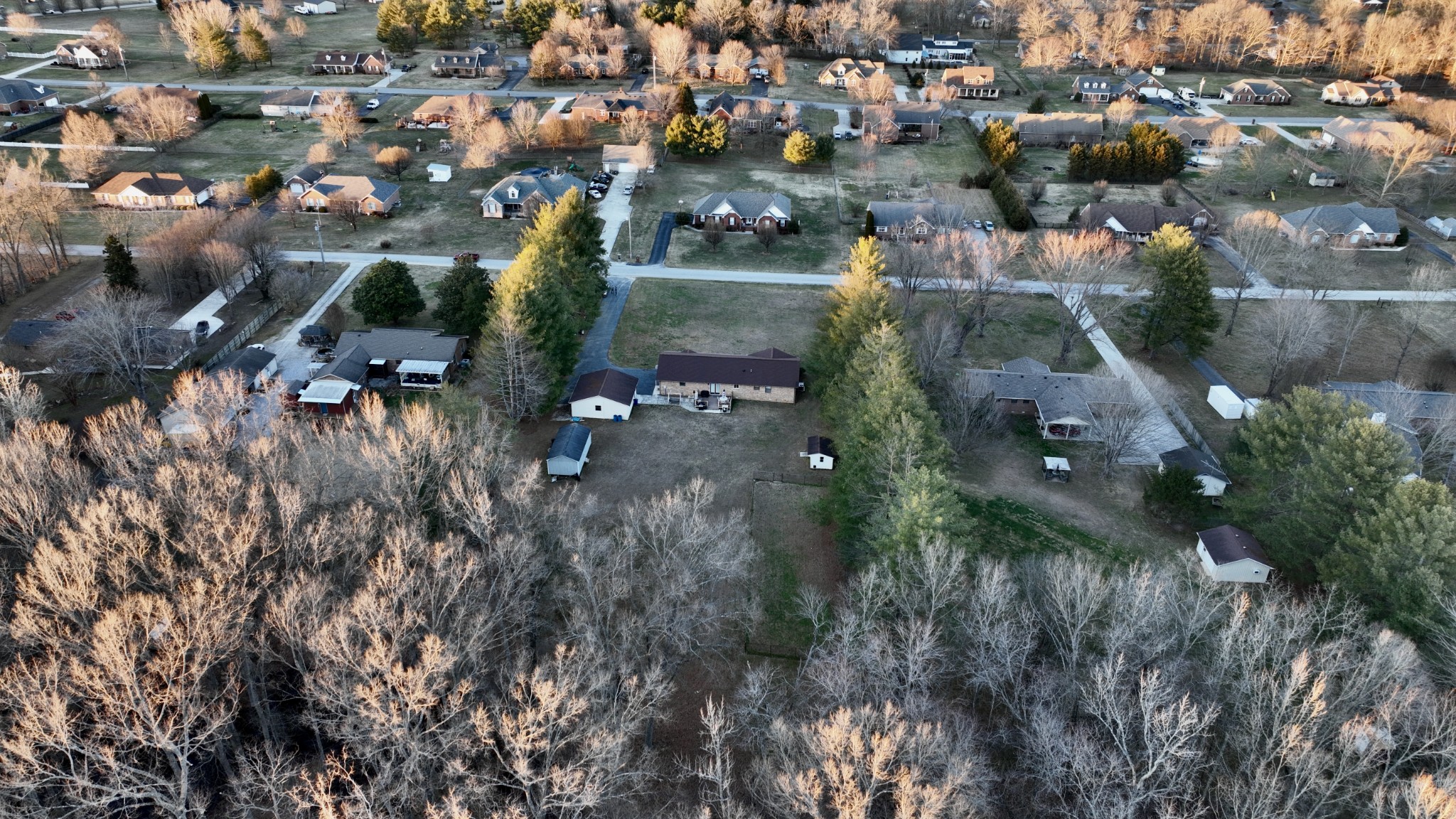 510 Brandon Road Manchester, TN 37355 - Photo 16 of 50 an aerial view of residential houses with outdoor space