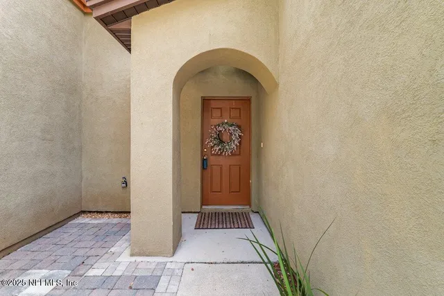 a view of an entryway door