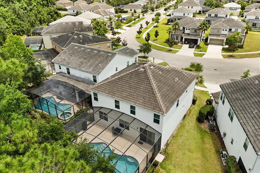 4565 Cabello Loop Kissimmee, FL 34746 - Photo 32 of 33 an aerial view of multiple houses with yard
