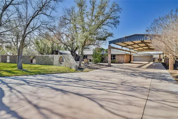 a backyard of a house