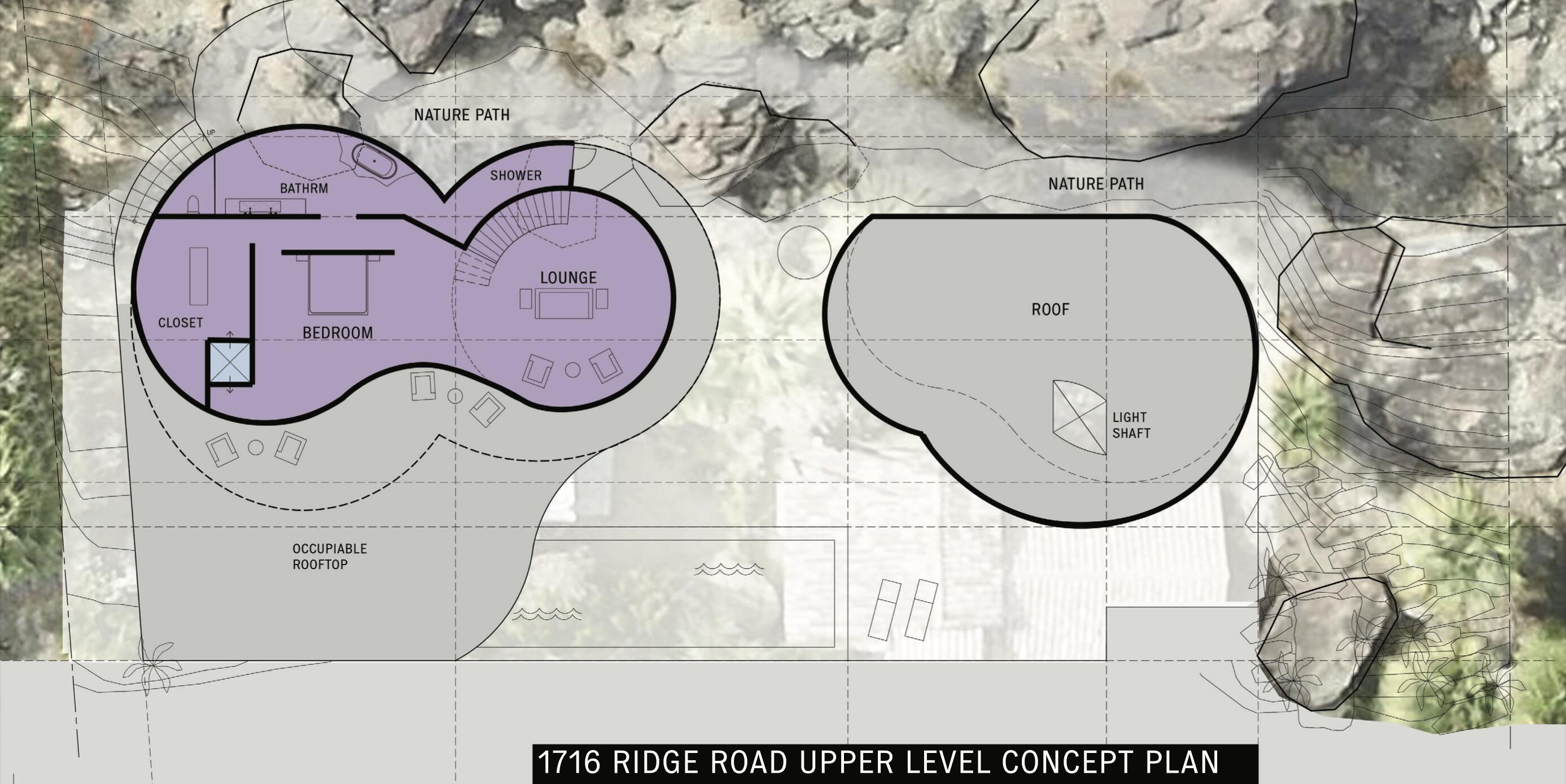 1716 Ridge Road Palm Springs, CA 92264 - Photo 6 of 37 First Level - Concept Plan