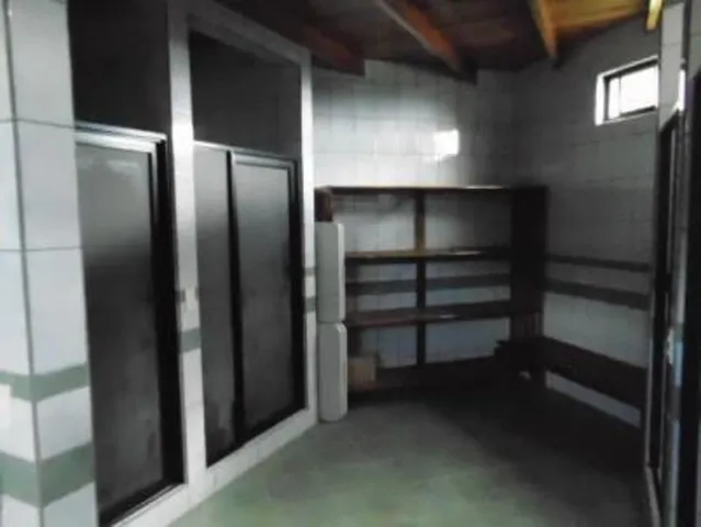a view of closet area with empty racks