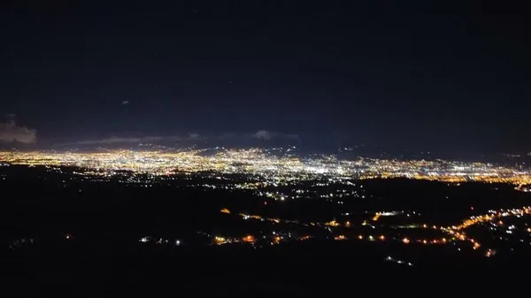 a view of city and ocean