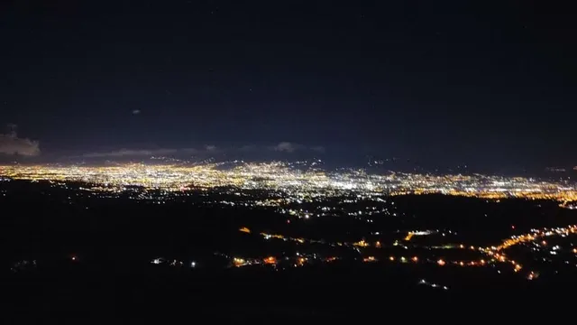 a view of city and ocean