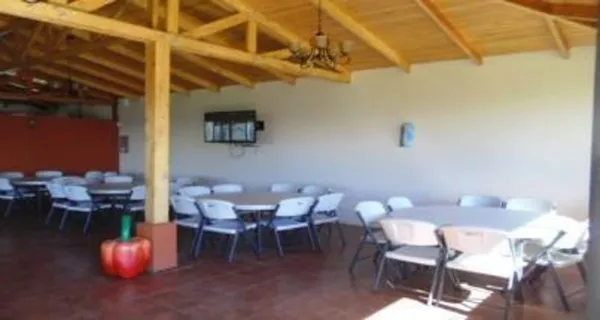 a outdoor space with furniture