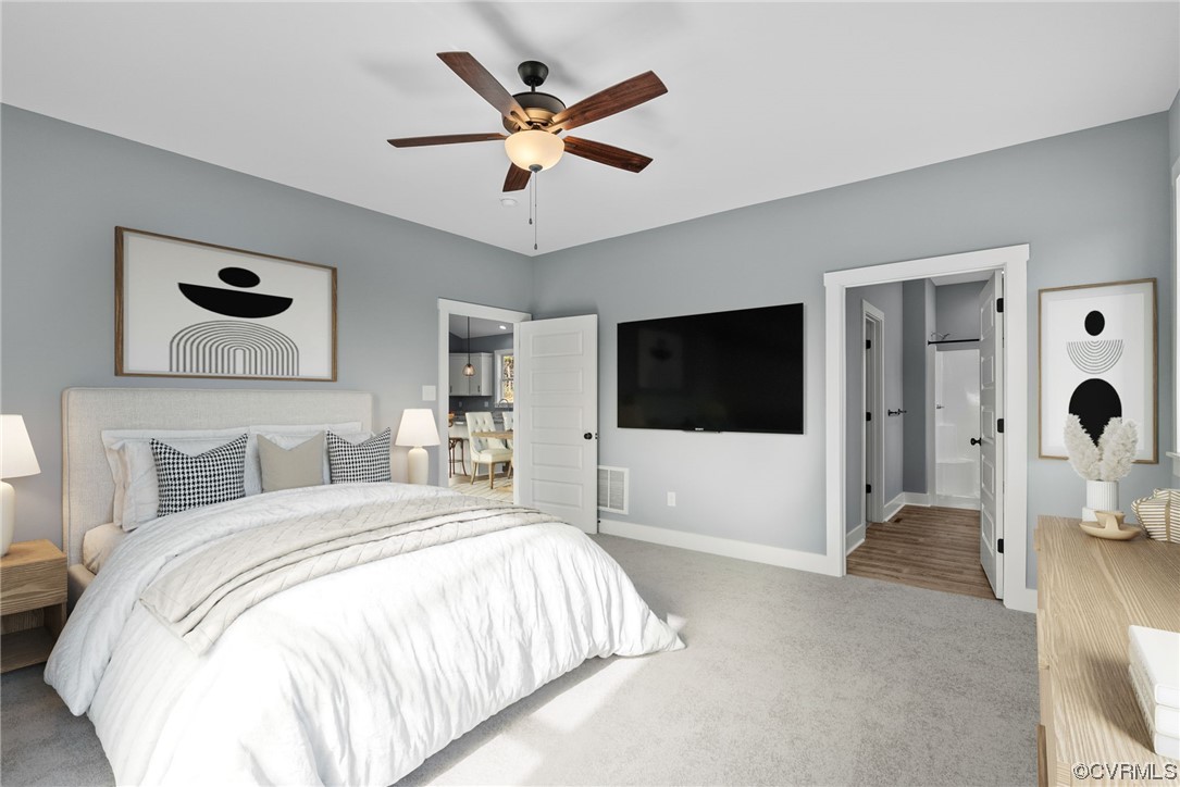 Tbd Forest Ridge Drive Scottsville, VA 24590 - Photo 17 of 17 a spacious bedroom with a bed and a flat screen tv