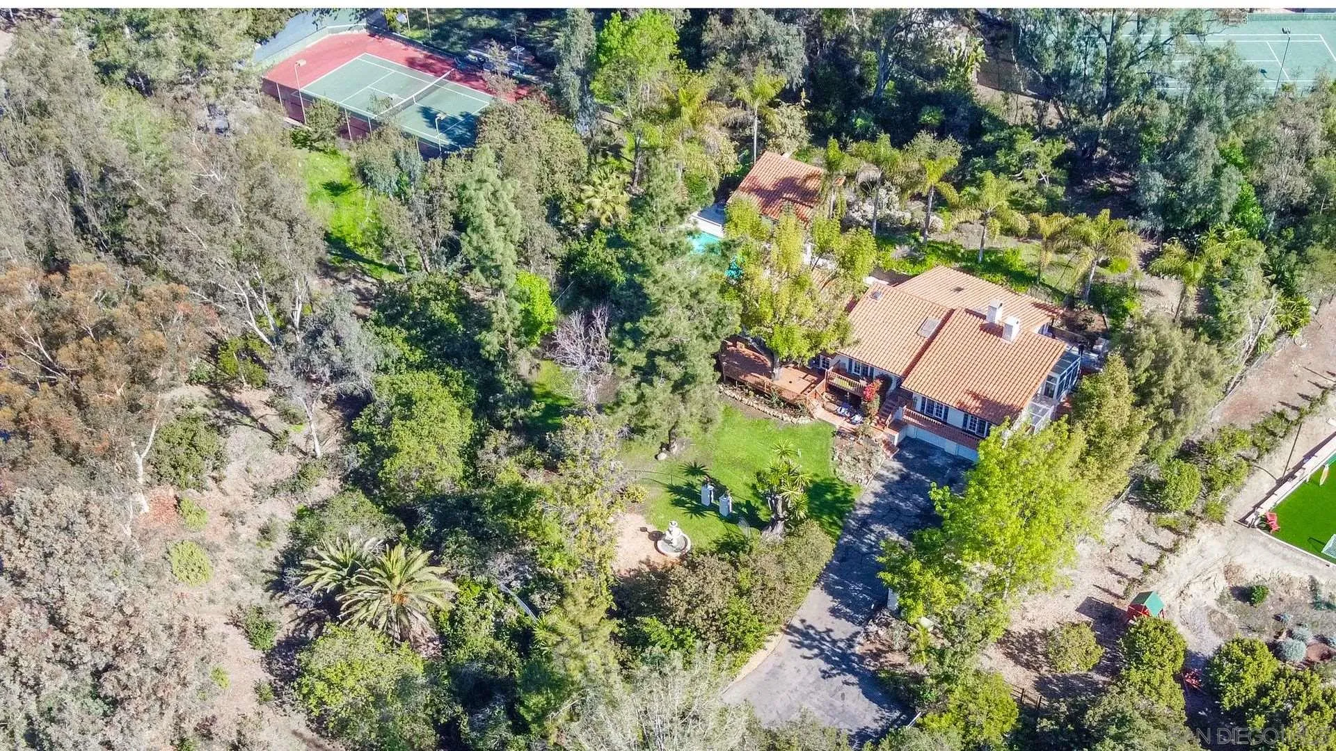 7671 La Brisa Rancho Santa Fe, CA 92067 - Photo 31 of 34 a backyard of a house with lots of green space