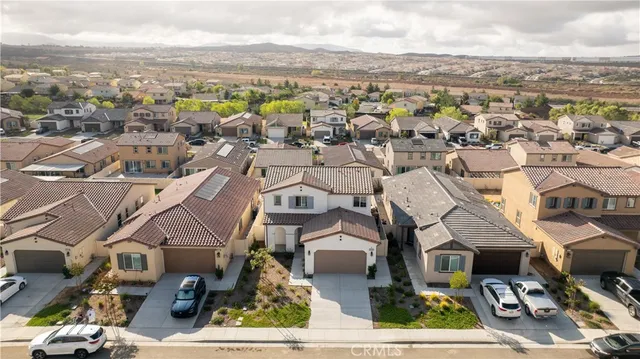 an aerial view of multiple house