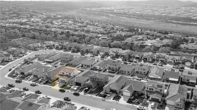 an aerial view of a city