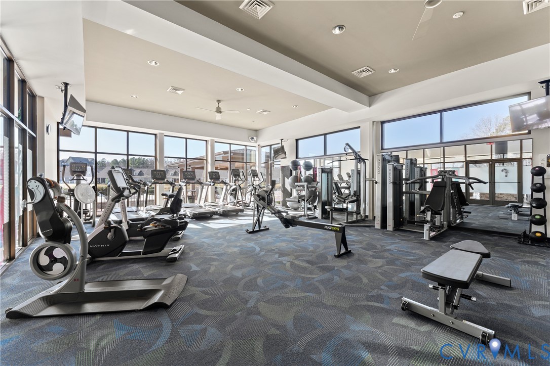 6601 Citory Way, Unit 106 Moseley, VA 23120 - Photo 29 of 39 a view of a room with gym equipment