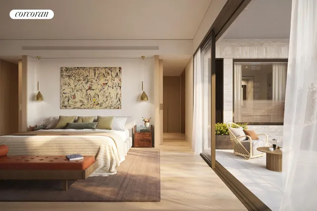 a kitchen with stainless steel appliances granite countertop a stove a refrigerator and a microwave