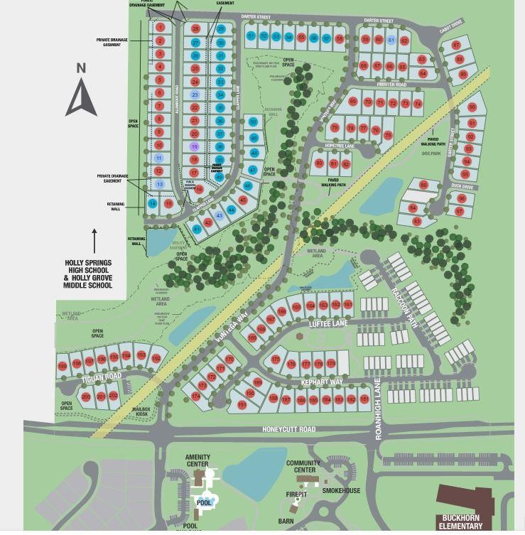 109 Alumroot Road, Unit 26 Holly Springs, NC 27540 - Photo 6 of 30 Site Map Lot 26