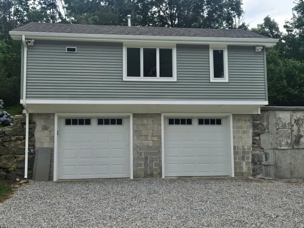 a front view of house