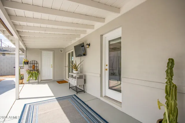 a outdoor space with furniture and garden