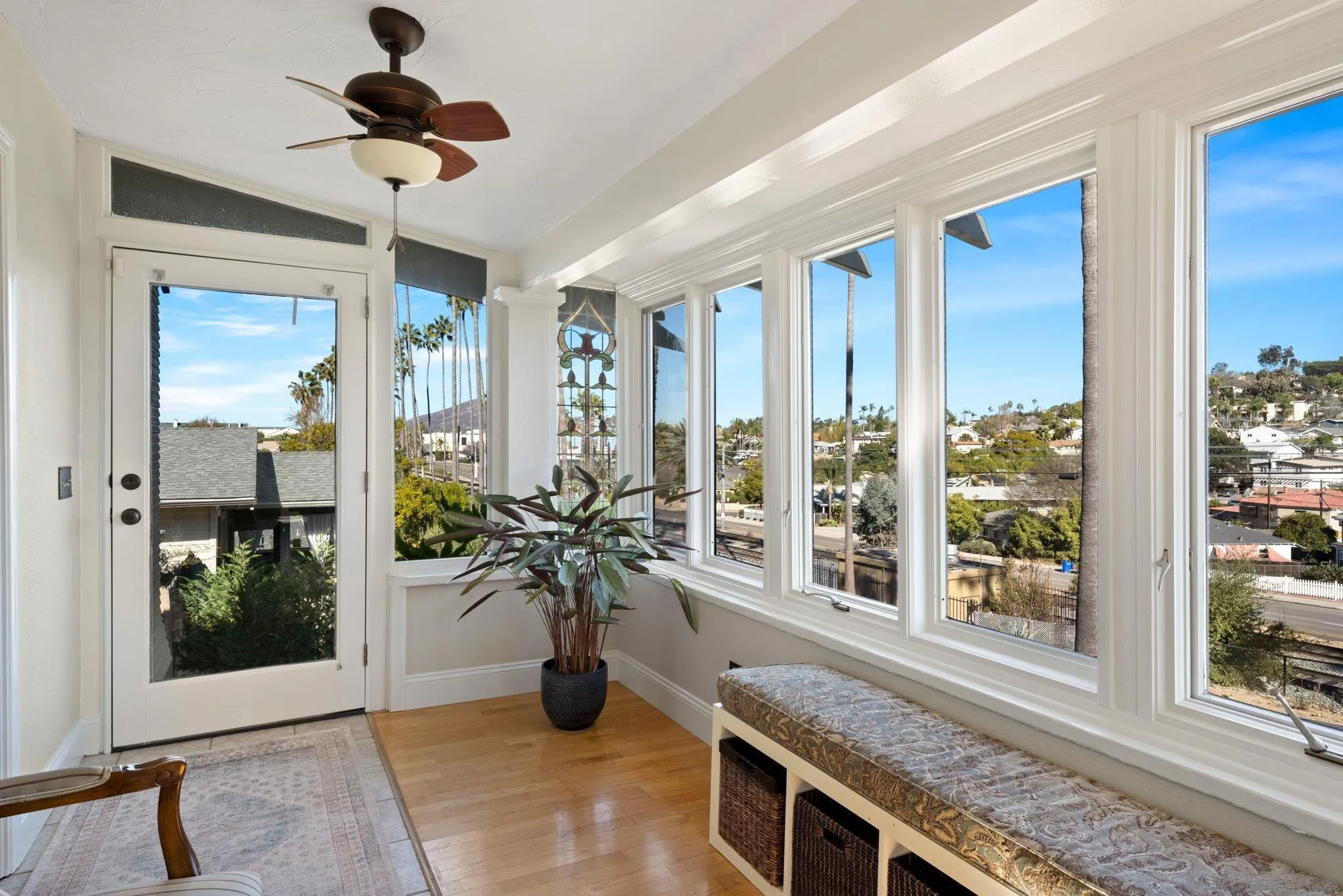 4536 Nebo Drive La Mesa, CA 91941 - Photo 3 of 58 a view of an entryway with wooden floor and a livingroom