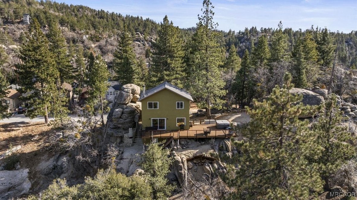 33334 Bear Road Running Springs, CA 92382 - Photo 6 of 37 a view of a house with a yard