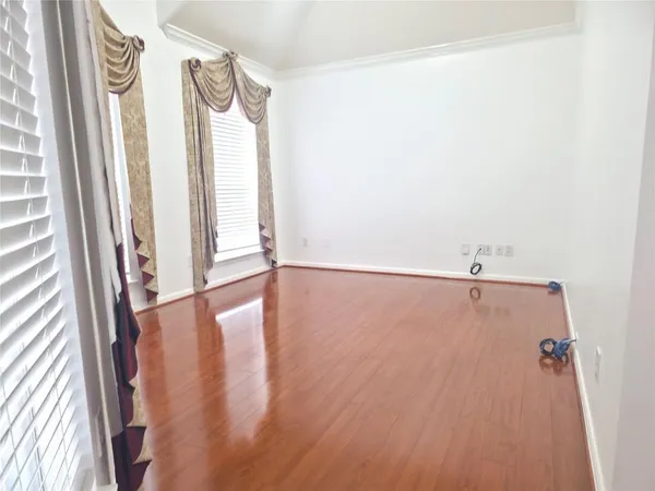 a view of a entryway in a house