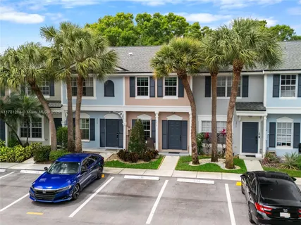 a front view of a house with outdoor space