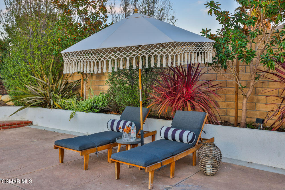 13777 Gunsmoke Road Moorpark, CA 93021 - Photo 31 of 42 a terrace view with sitting space and garden