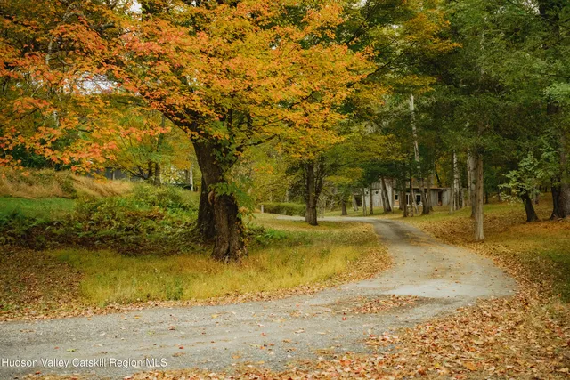 a view of residential space with trees
