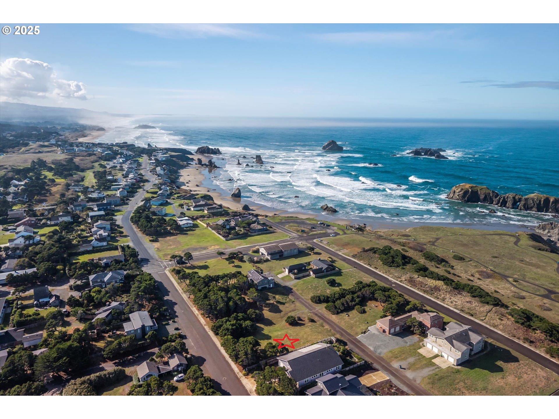 0 Beach Loop Road Southwest Bandon, OR 97411 - Photo 9 of 23 an aerial view of residential building and ocean
