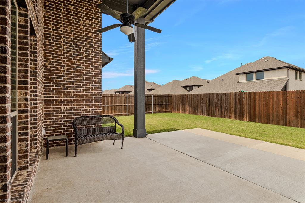 2139 Devonblue Drive Forney, TX 75126 - Photo 26 of 30 View of patio / terrace with a ceiling fan