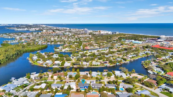 an aerial view of a city
