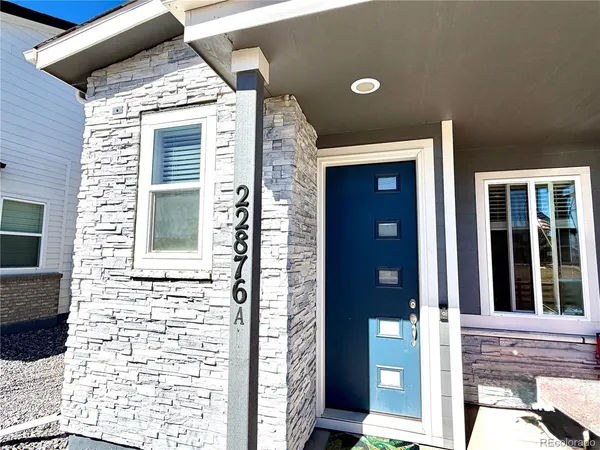 a view of front door of house