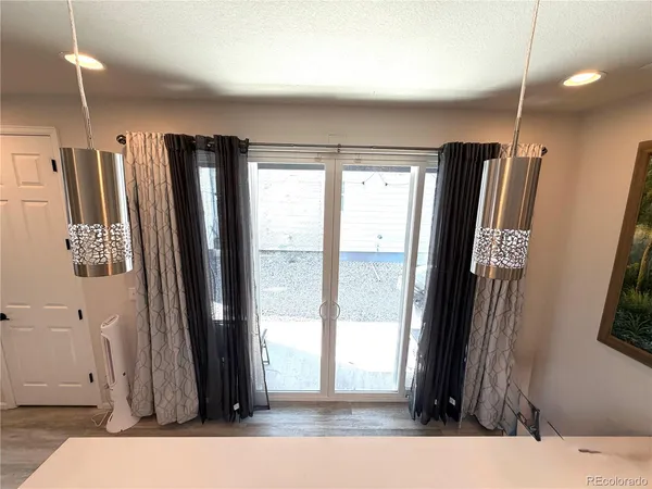 a view of a bathroom with a window