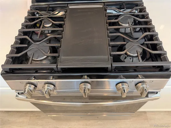 a close view of a stove