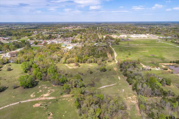 a view of a city with an ocean