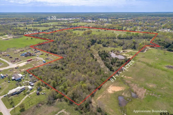 a view of city and mountain