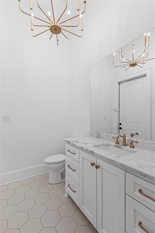 134 Sunflower Street Lorena, TX 76655 - Photo 62 of 86 a bathroom with a granite countertop sink vanity mirror and toilet