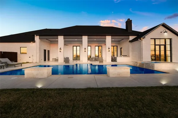 a outdoor space with furniture