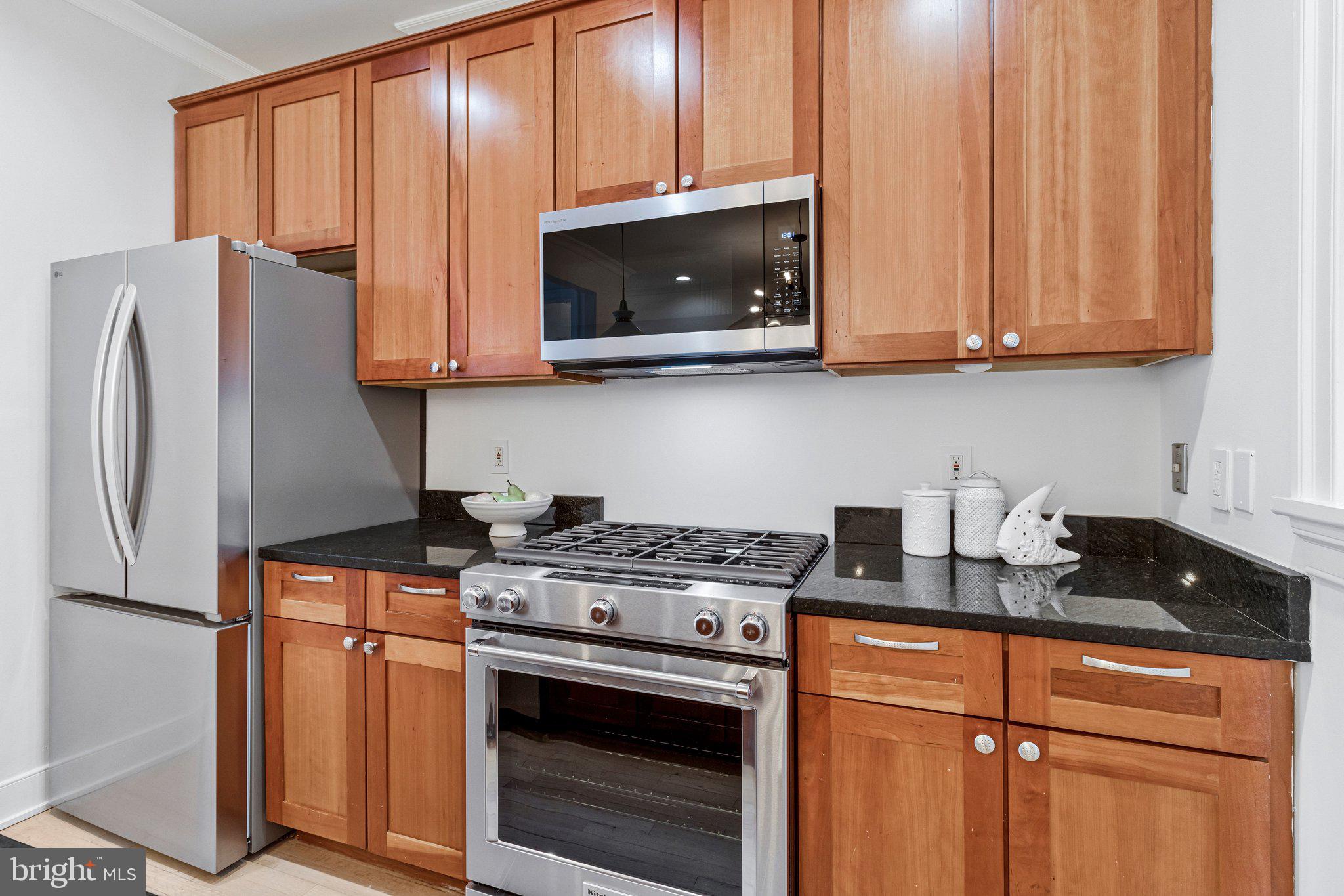 504 G Street Northeast, Unit 1 Washington, DC 20002 - Photo 18 of 41 Kitchen with New Stove and Microwave