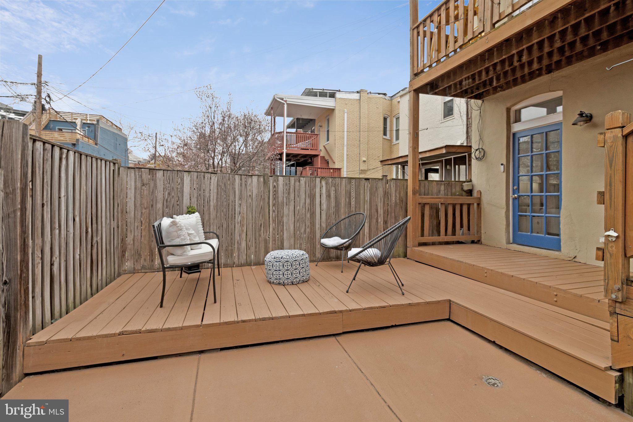 504 G Street Northeast, Unit 1 Washington, DC 20002 - Photo 38 of 41 Back patio exclusively for this unit