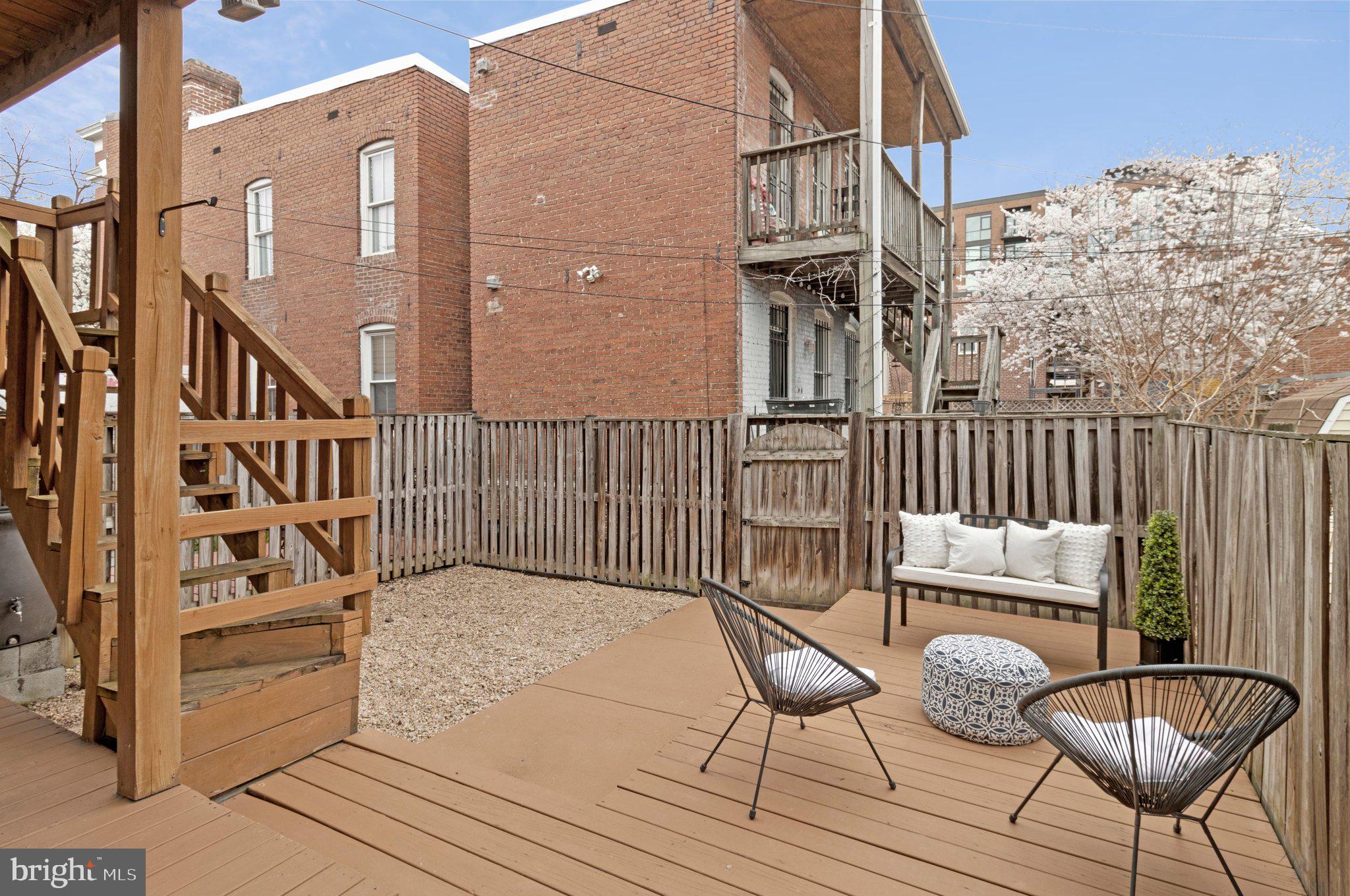 504 G Street Northeast, Unit 1 Washington, DC 20002 - Photo 39 of 41 Back patio exclusively for this unit