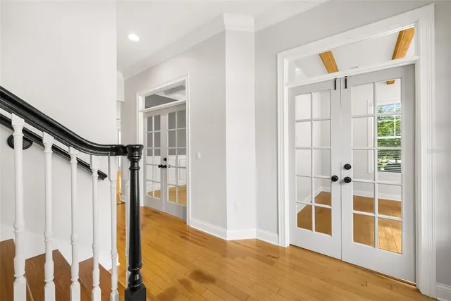 a view of front door