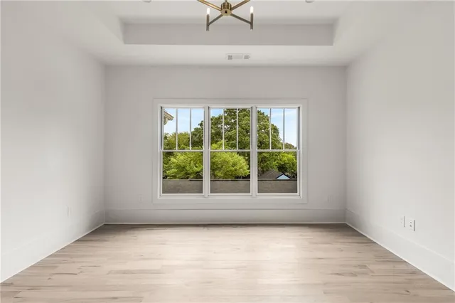 a view of a garden from a patio