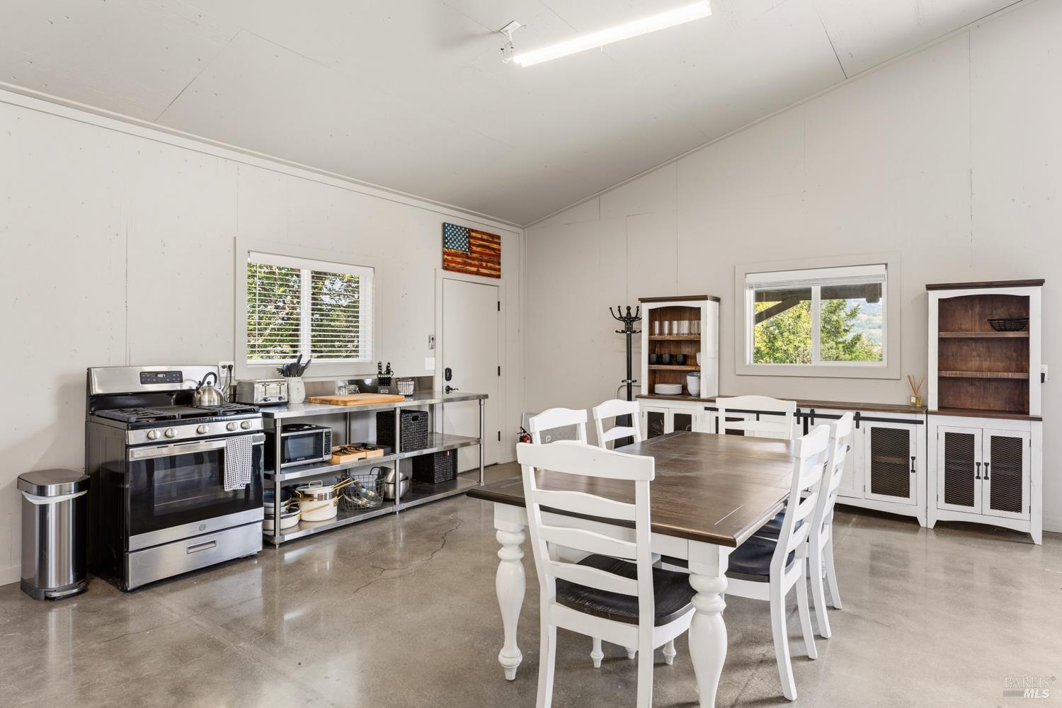 2800 Feliz Creek Road Hopland, CA 95449 - Photo 15 of 48 a dining room with furniture and window