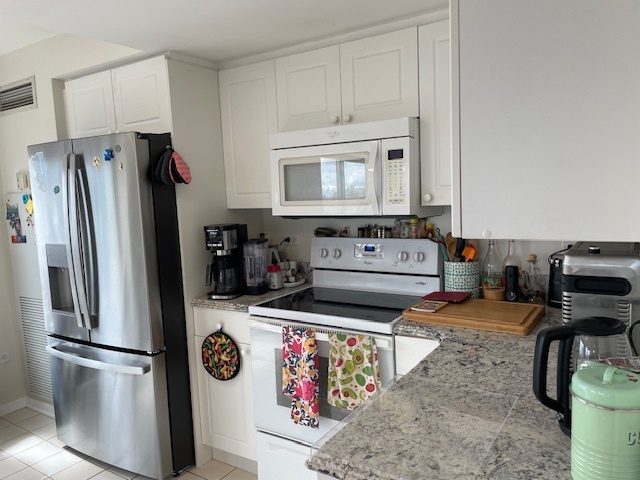 1640 Maple Avenue, Unit 1006 Evanston, IL 60201 - Photo 9 of 21 a kitchen with stainless steel appliances granite countertop a sink stove and refrigerator