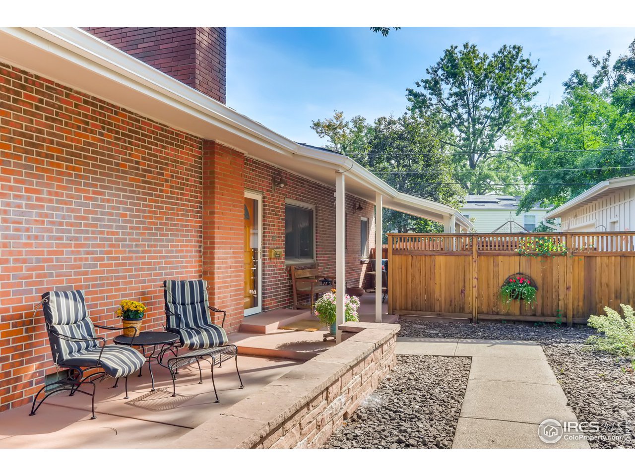 280 Echo Place Boulder, CO 80302 - Photo 5 of 40 a view of backyard with outdoor seating and plants