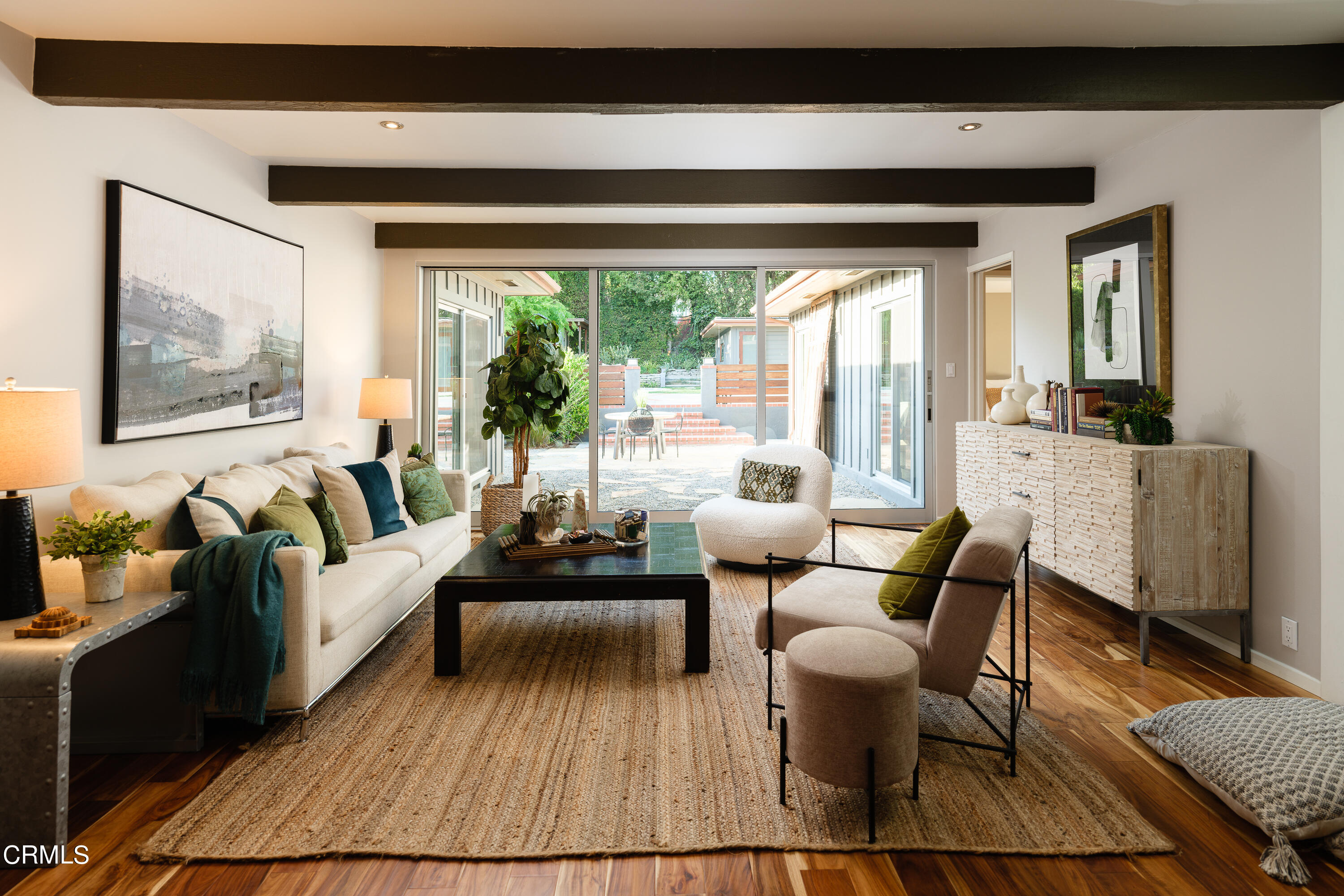 1025 Nithsdale Road Pasadena, CA 91105 - Photo 16 of 73 a living room with furniture and a large window
